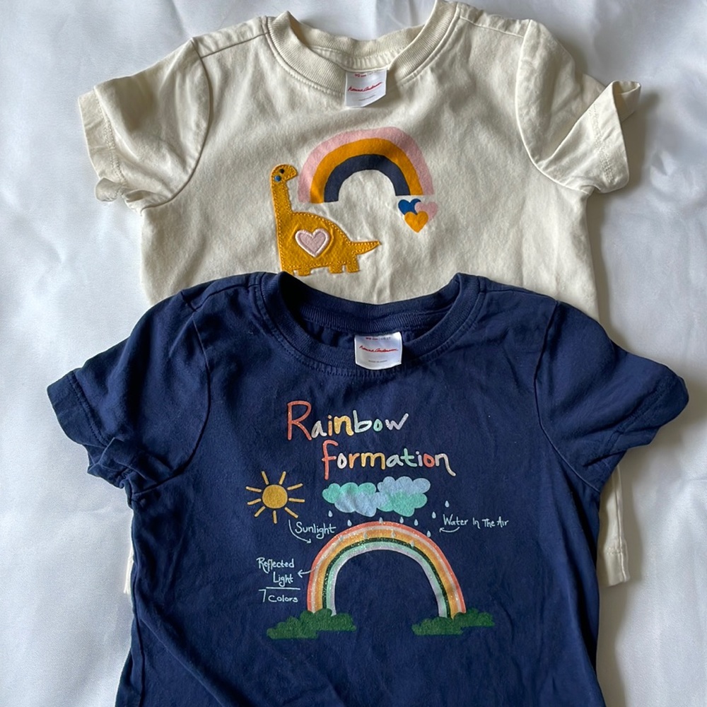 Bundle of Hanna Andersson 90 3T short sleeve tshirts